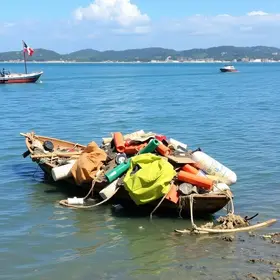 limpeza da Baía de Vitória