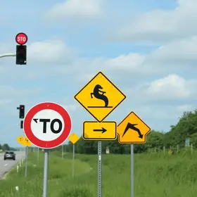 sinalização de trânsito