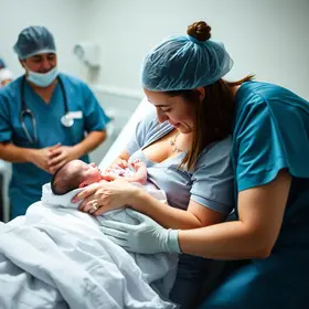 bebê nasce no PA São Pedro
