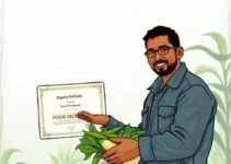 certificado de reconhecimento por planejamento de segurança alimentar