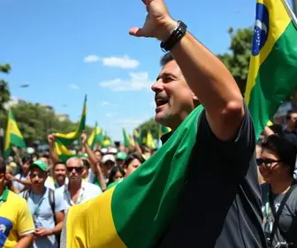 ato com apoiadores