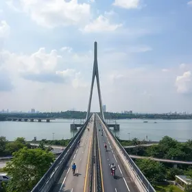 interdição da passarela e ciclovia na Ponte de Camburi