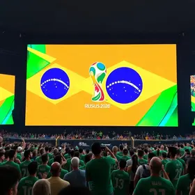 telões de transmissão