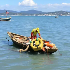 limpeza da baía de vitória
