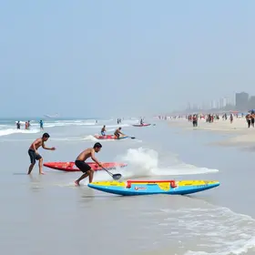 uso das praias para prática de atividades esportivas