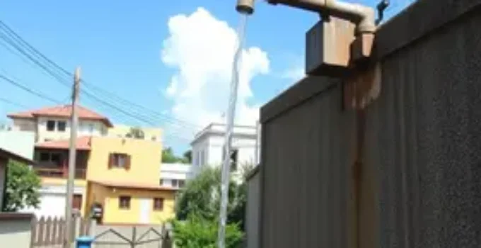 manutenção de água